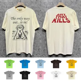 Men's T-shirts Galleryes Dept Mens t Shirt Designer Shirts Summer New Tshirt Loose Cotton Luxury Polo