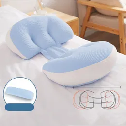 Maternity Pillows Adjustable Pregnant Woman Waist Side Sleeping Pillow Abdomen Supporting Ushaped During Pregnancy 230601