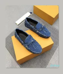 designer autumn 2021 Top Quality Formal Dress Shoes For Gentle Men blue denim Genuine Shoess Mens Business Oxfords Casual Shoesss 6260937