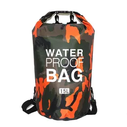 Outdoor Bags PVC Waterproof Dry Bag 5L 10L 20L 30L Camo Outdoor Diving Foldable Man Women Beach Swimming Bag Rafting River Ocean backpack 230601