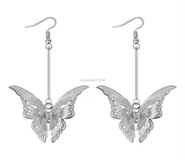 Butterfly earrings silver diamond earrings women long Dangle Chandelier ear cuff fashion jewelry will and sandy gift6869696