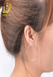silver gold color hoop earrings for women hoops orecchini cerchio boucles d039oreilles cercles women huggie big circle1006851