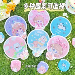 Foldable Cartoon Handheld Fan Wedding Party and Personal Promotional Gifts Summer Outdoor Portable Fans