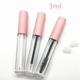 Kleidung Leere 3 ml rosa Mascara-Flaschen Lipgloss-Röhrchen Wimpernwachstums-Flüssigkeitsröhrchen Eyeliner-Kleberbehälter Großhandel Lippenmaskenflaschen