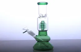 11 inch CLASSIC glass smoking bong water pipe TOPOO with 4 arms tree perc green blue and clear WP26193789