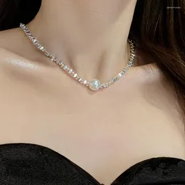 Choker 2023 패션 진주 펜던트 목걸이 고급 진술 목걸이 디자이너 쥬얼리 세트 칼라 파라 Mujer 선물