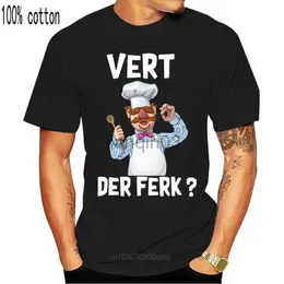 남자 티셔츠 New Vert der Ferk 스웨덴 요리사 Muppet Show T 셔츠 검은면 남자 S-3XL 여름 스타일 캐주얼웨어 티 셔츠 J230602