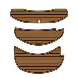 2005 Cobalt 250 BR Piattaforma da bagno Pedana per barca Schiuma EVA Sintetico Tappetino per ponte in teak Supporto adesivo SeaDek Pavimento in stile Gatorstep