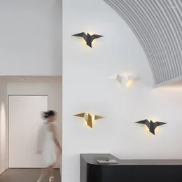 Wandleuchte Nordic LED Vogel Lampen Schlafzimmer Dekor Lichter Innen Moderne Beleuchtung für Zuhause Treppen Nachttisch Leuchten