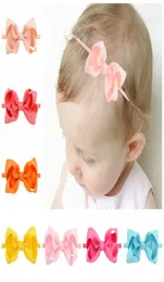 Girls Mini Bow Tie Knot Headbands 3 Inches Wrap Safety Elastic Hairband Baby Infant Toddler Pography Props Accessories Boutique1269458