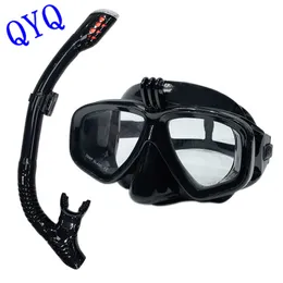 Дайвинговые маски Профессиональные подводные маски для подводной маски для дайвинговых очков подходят для малой спортивной камеры GoPro.