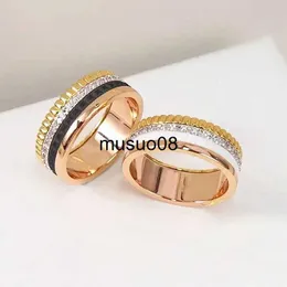 Band Rings europeiska högkvalitativa smycken 925 Sterling Silver Rotary Gear Ring Women's Fashion Luxury Brand Lovers Party Gift J230602