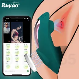Tragbarer Mini-Vibrator für Frauen, Klitoris-Sauger, App, Bluetooth-Fernbedienung, Vibro auf sexy Höschen, Erwachsene, Sexspielzeug, Stimulator L230518
