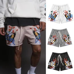 Men's Shorts GEKM summer sports shorts men's quick-drying mesh fitness five-point pants brand printing casual pants loose beach pants 230601