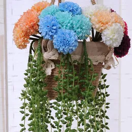 Flores decorativas Colgante de pared Vides falsas Decoración de imitación de boda Flor Planta verde Amante artificial Lágrimas Suculentas Decoración para el hogar