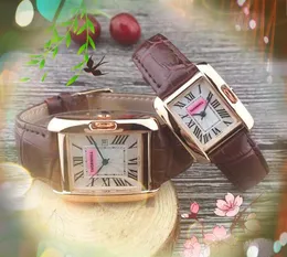 최고 품질의 남녀 시계 시계 31mm 25mm 패션 캐주얼 시계 Man Square Roman Tank Dial Luxury Quartz Movement Rose Gold Silver Sapphire Glass 모든 범죄 손목 시계