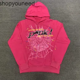 Projektant męski bluzy bluzy SS Spider Pink Spder Young Streetwear Thug Angel Hoym Men Women Web Pullover Fast dosterdk9l8