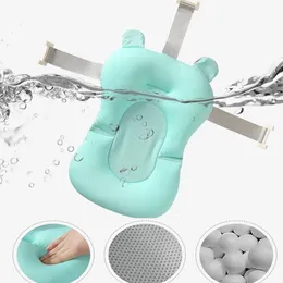 Vasche da bagno Sedili Baby Shower Vasca da bagno Pad Antiscivolo Vasca da bagno Supporto per sedile Tappetino nato Sicurezza Cuscino di sicurezza Cuscino morbido pieghevole 230601