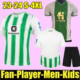 23 24 Real Betis voetbalshirts copa DEL rey FINAL uit vierde JOAQUIN B.Iglesias camiseta de futbol Juanmi ESTADIO LA CARTUJA derde 2023 2024 special-edition foot kids
