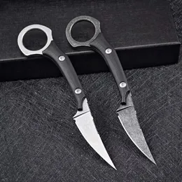 Top Quality Fixed Blade Straight Knife D2 White Black Stone Wash Blades Full Tang G10 Handle Survival Tactical Knives With Kydex210t