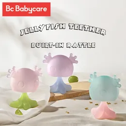 Baby Teethers Toys BC Babycare Animal Silicone Sonaglio Massaggiagengive Meduse Toddle Handle Ciuccio BPA Free Bed Passeggino Accessori Regalo 230601