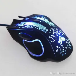 High Quality Professional Usb Wired Gaming Mouse 6 Button 2400 DPI LED Optical USB Gamer Computer Mouse Mice Cable Mouse For PC40UX