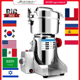 Mills with Spare Part Free 2500g /1000g/800g Coffee Grinder Hine Herb Grain Spices Mill Medicine Wheat Mixer Dry Food Grinder
