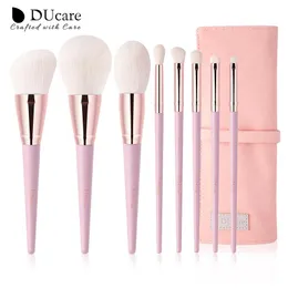 Pinsel Ducare Rosa Make-up Pinsel Hochwertiges Nylonhaar Puder Foundation Rouge Lidschatten Kosmetik Make-up Pinsel Brochas Maquille