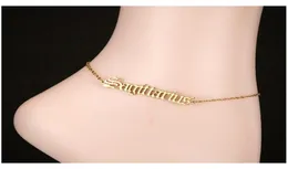 12 Zodiac Ankle Bracelets For Women Hip Hop Jewelry Women Constellation Gold Adjustable Anklet Stainless Steel Bracelets4554014