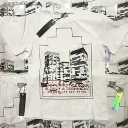 Męskie koszulki Cavempt T-shirt Pursuit Form Time Ziggurat Print