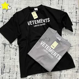 Herrt-shirts 2023 Simple Classic Limited Edition T Shirt Men Women 1 1 Bästa kvalitet överdimensionerad grön kamel vtm tee topp inuti taggar j230602