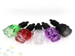 30ML Skull Glass Dropper Bottles Colorful Empty E Liquid Bottles Alta calidad con tapa a prueba de niños Fit Eliquid DHL 3758727