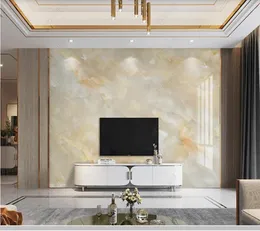 壁紙Papel de Parede Modern Jade Marble TV Background Wallpaper Mural Living Room Bedroom Papers Home Decor