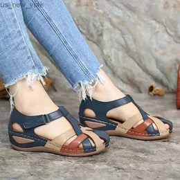 Fashion Women Sandals Waterproo Sli on Round Female Slippers Casual Comfortable Outdoor Fashion Sunmmer Plus Size Shoes Women L230518