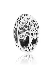 Whole 30Pcs Family Tree Love Shows Charm 925 Sterling Silver European Charms Beads Fit Pandora Bracelets Snake Chain Fashion D1380287