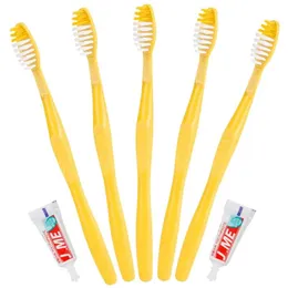 Hotel Portable Disposable Toothbrush Toothpaste Kit Convenient Plastic Teeth Brush Camping Travel Wash Gargle Tool 300set