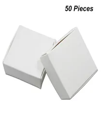 9 Sizes Available 50 PCS White Kraft Paper Box Gifts Packing Box for Jewelry DIY Handmade Soap Candy Bakery Cake Cookies Chocolate1208855