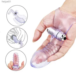 Sex Toy Massager Random Finger Sleeve Vibrator Female Masturbator Adult Products G Spot Massage Clit Stimulate Toys for Women Product L230518