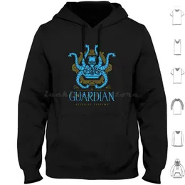 Moletons masculinos Protected By Guardian Security Camiseta manga longa