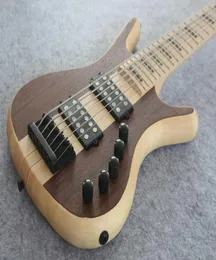 Custom Made 6 string Neck Thru Body Bass and Maple Fingerboard 24 FretsBlack Hardware and Active Pickups China Electric Guitar Ba2944318