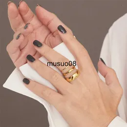 Band Rings JUJIE Classic 316 Stainless Steel Glossy Style Ring Stackable Fits Size 5 6 7 Jewelry Accessories Available for Wholesale J230602