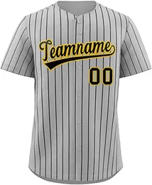Camisa de beisebol personalizada costurada personalizada qualquer nome qualquer número camisas bordadas à mão homens mulheres jovens tamanho grande misto enviado todas as equipes cinza 0206012