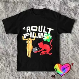 T-shirt da uomo 2022 Nero CPFM XYZ Films Tee Uomo Donna 1 1 Stampa in schiuma di alta qualità CPFM Tee Streetwear Scollo Top KID CUDI Manica corta T230602