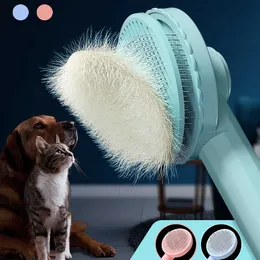 Rolos de fiapos escovas removedora de pêlos de animais de estimação escova para cães massageador curto pente de cabelo remove para gatos cão animal de estimação Z0601