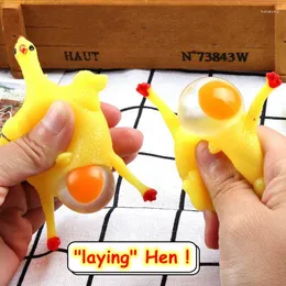Party Favor 2pcs Novelty Laying Hens Gift Key Chain Toys Birthday Kids Treat Guest Invitation Giveaway Present Easter