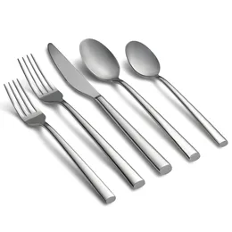 Graze by Cambridge Toya Mirror Forged 18 Stainless Steel 20-Piece Flatware Set, Service for 4
