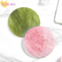 Brushes Pink Crystal Jade Stone Holder Lash Glue Adhesive Pallet Eyelashes Makeup Eyelash Extension Grafting Tool