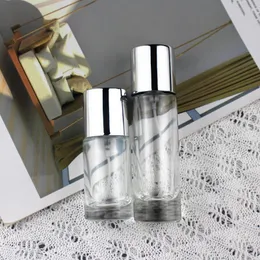 Bottle 10pcs/lot 20ml/30ml Empty Refillable Glass Perfume Bottle Traveler Glass Spray Atomizer Transparent Parfume Bottle Round