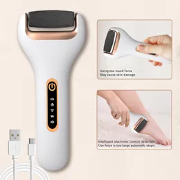 Files Electric Foot File Grinder Callus Dead Skin Remover Usb Recharge Waterproof Pedicure Tool Foot Care Tool for Hard Cracked Clean