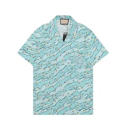 Män designer skjortor sommar shoort hylsa casual skjortor mode lösa polos strandstil andningsbara tshirts tees kläder m-3xl lk58